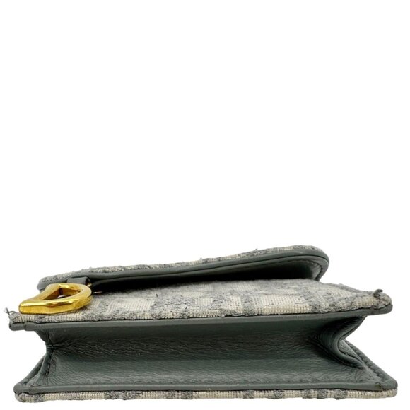Christian Dior  Saddle Oblique Canvas Card Holder Gray - Picture 9 of 13